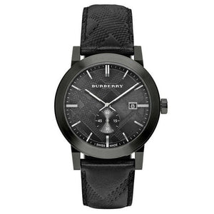 Burberry BU9906 City Black Leather Strap Men's Watch - WATCH & WATCH