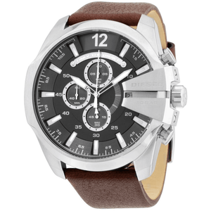 Diesel DZ4290 Mega Chief Grey Dial Chronograph Men's Watch - WATCH & WATCH