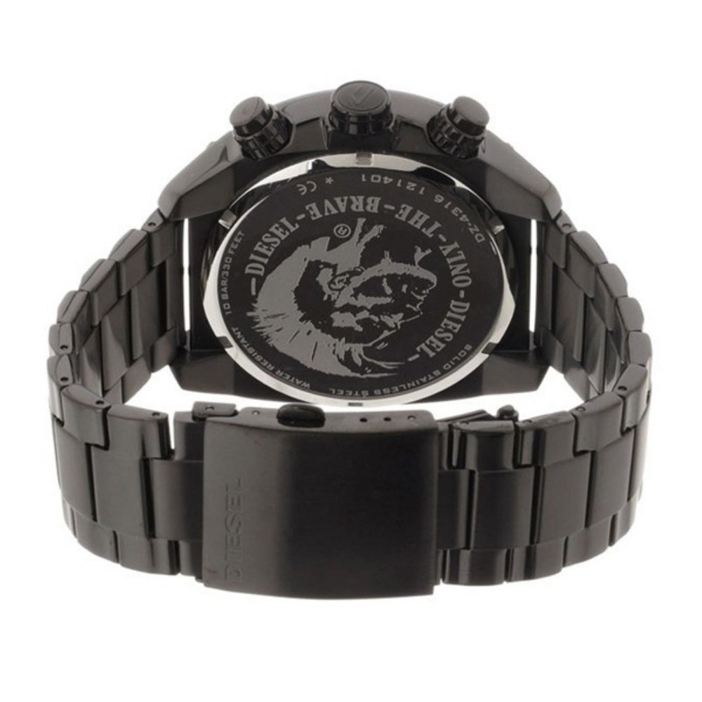 Diesel DZ4316 IP Black Overflow Chronograph Men's Watch - WATCH & WATCH