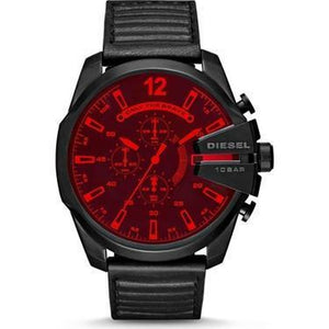 Diesel DZ4460 Mega Chief Chronograph Quartz Red Dial Men's Watch - WATCH & WATCH