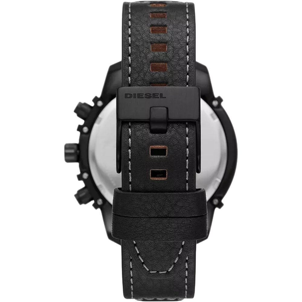 Diesel DZ4576 Griffed Chronograph Black Leather Watch - WATCH & WATCH