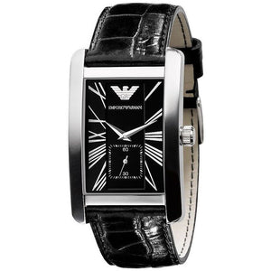 Emporio Armani AR0143 Classic Black Men's Watch - WATCH & WATCH