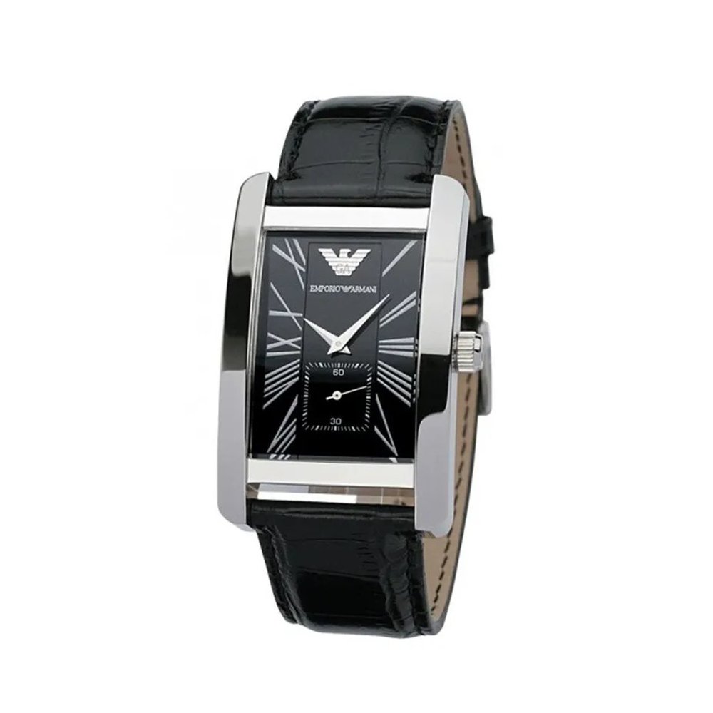 Emporio Armani AR0143 Classic Black Men's Watch - WATCH & WATCH