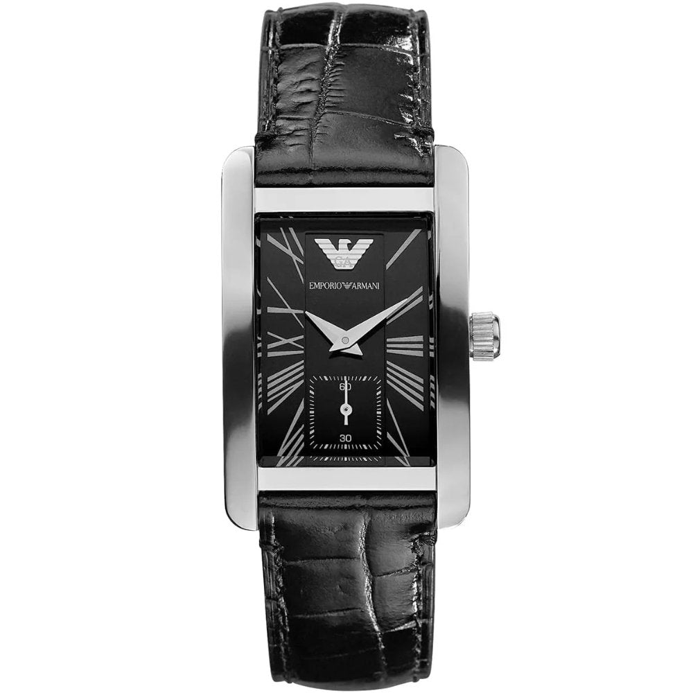 Emporio Armani AR0144 Black Dial Classic Ladies Watch - WATCH & WATCH