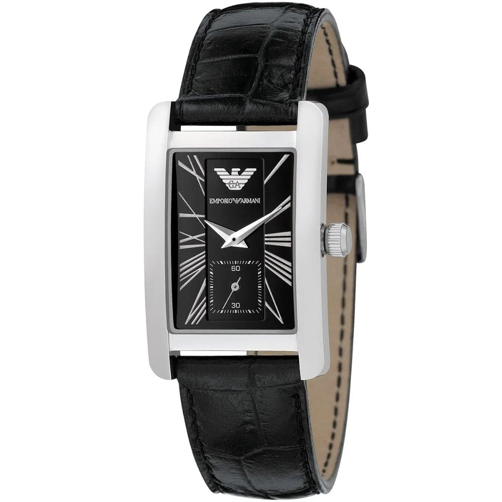 Emporio Armani AR0144 Black Dial Classic Ladies Watch - WATCH & WATCH