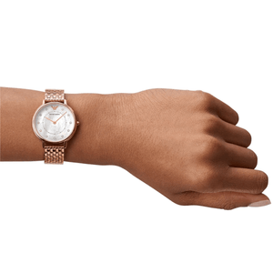Emporio Armani AR11006 Rose Gold Ladies Watch - WATCH & WATCH