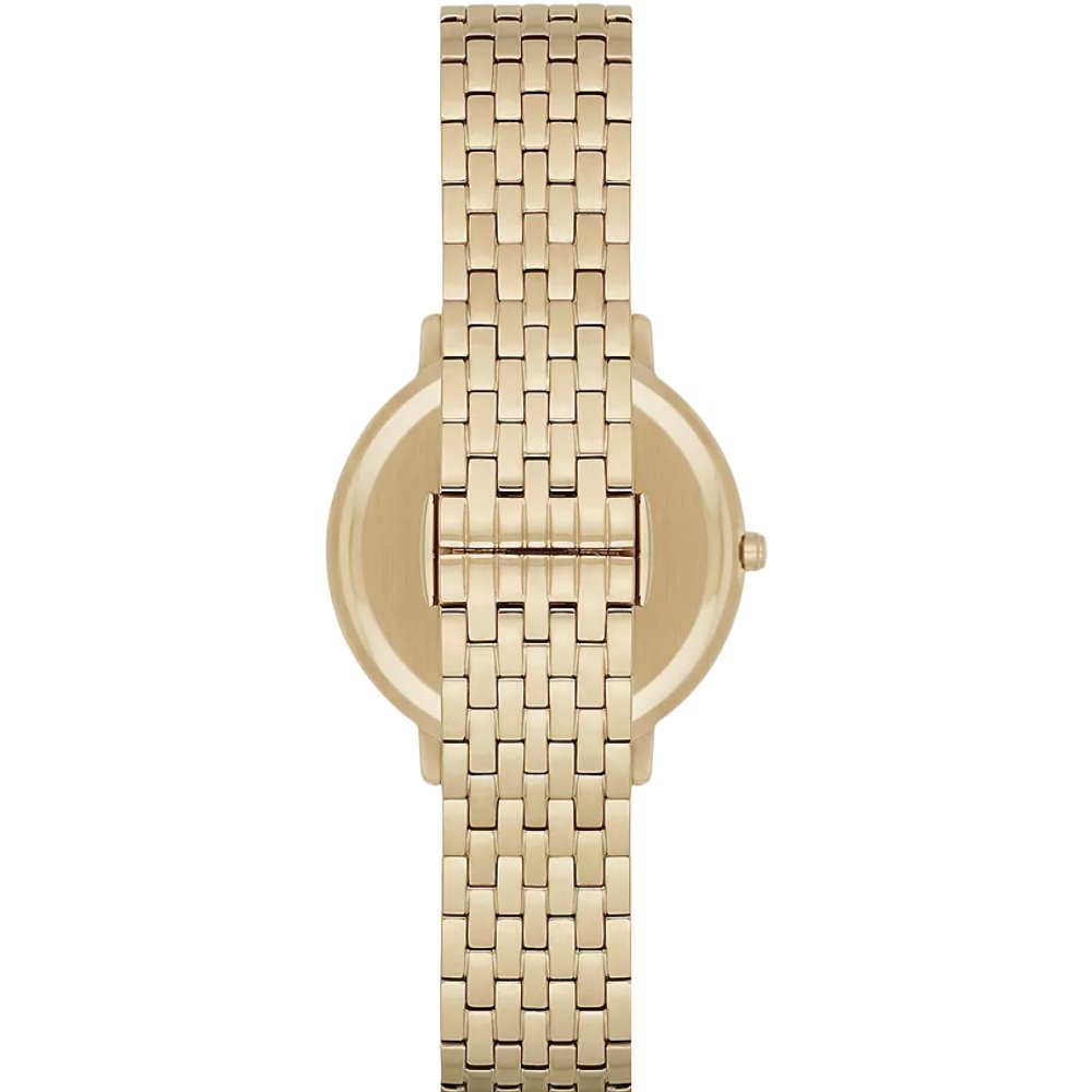 Emporio Armani AR11007 Two - Hand Gold - Tone Ladies Watch - WATCH & WATCH