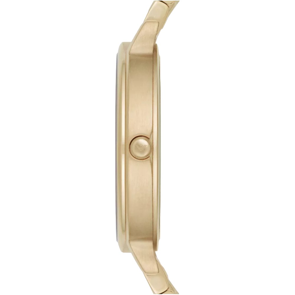 Emporio Armani AR11007 Two - Hand Gold - Tone Ladies Watch - WATCH & WATCH