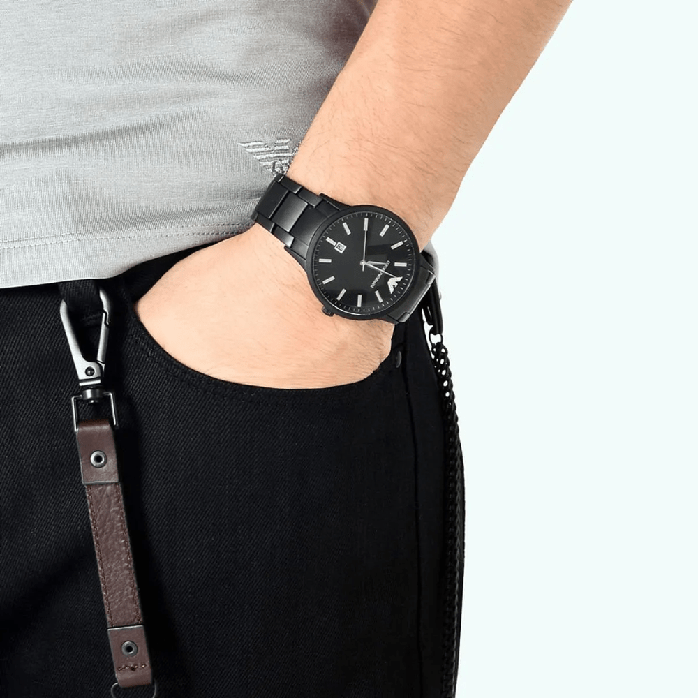 Emporio Armani AR11079 Luigi Black Men's Watch - WATCH & WATCH