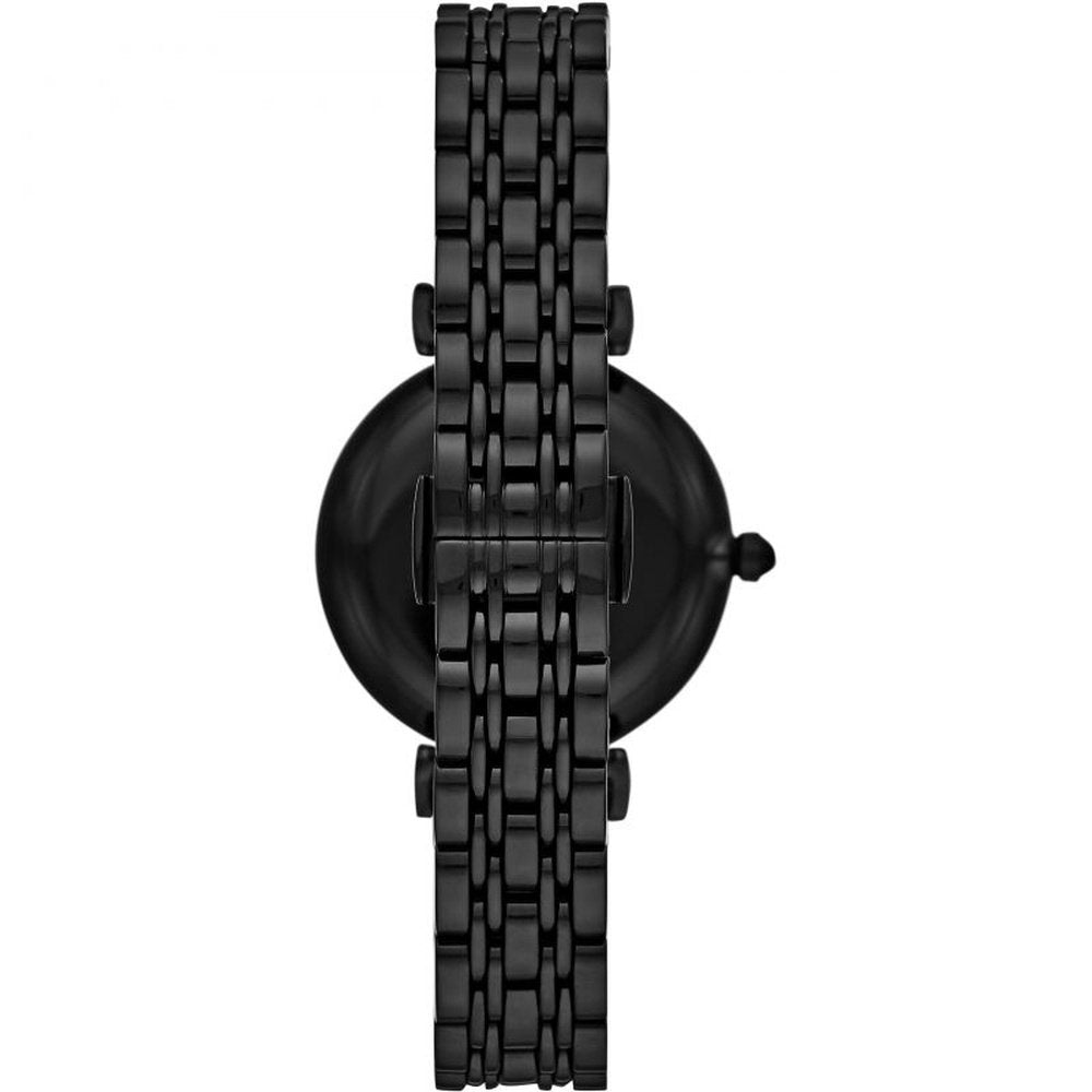 Black ladies armani watch best sale