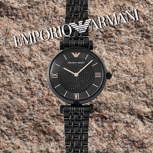 Emporio Armani AR11245 T - Bar Black Ladies Watch - WATCH & WATCH