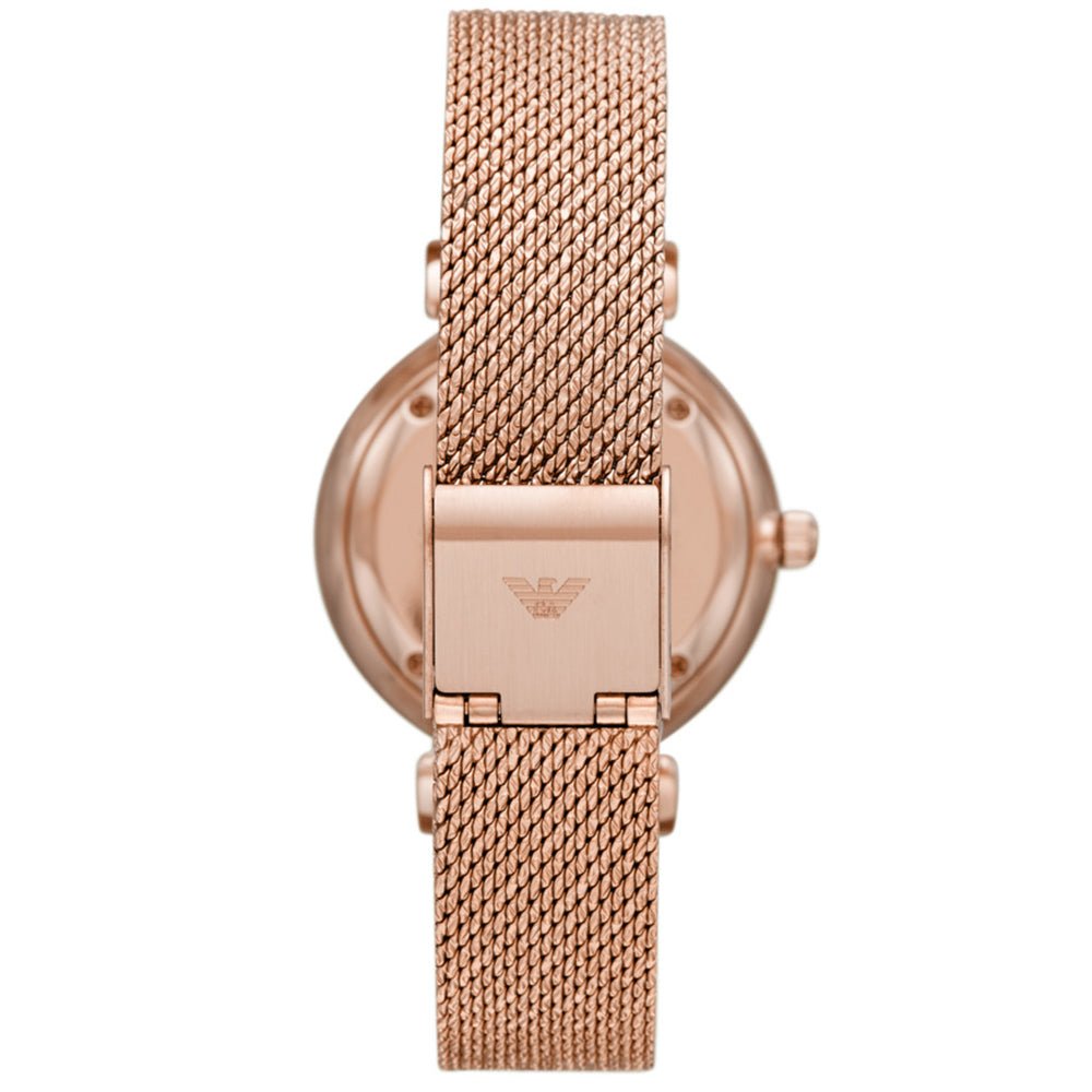 Emporio Armani AR11320 Rose Gold Gianni T-Bar Ladies Watch - WATCH & WATCH