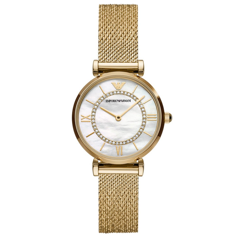 Emporio Armani AR11321 Gold Gianni T - Bar Ladies Watch - WATCH & WATCH