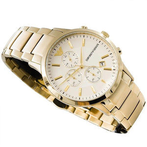 Emporio Armani AR11332 Chronograph Men's Watch Renato Gold - WATCH & WATCH