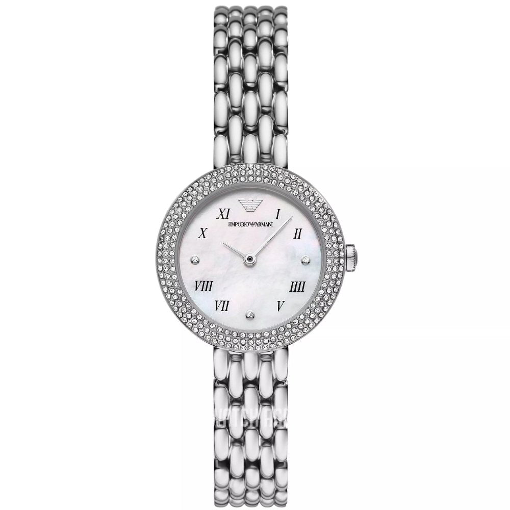 Emporio Armani AR11354 Mother of Pearl Dial Ladies Watch - WATCH & WATCH