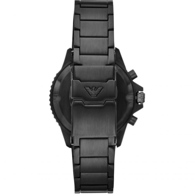 Emporio Armani AR11363 All Black Chronograph Men’s Watch - WATCH & WATCH