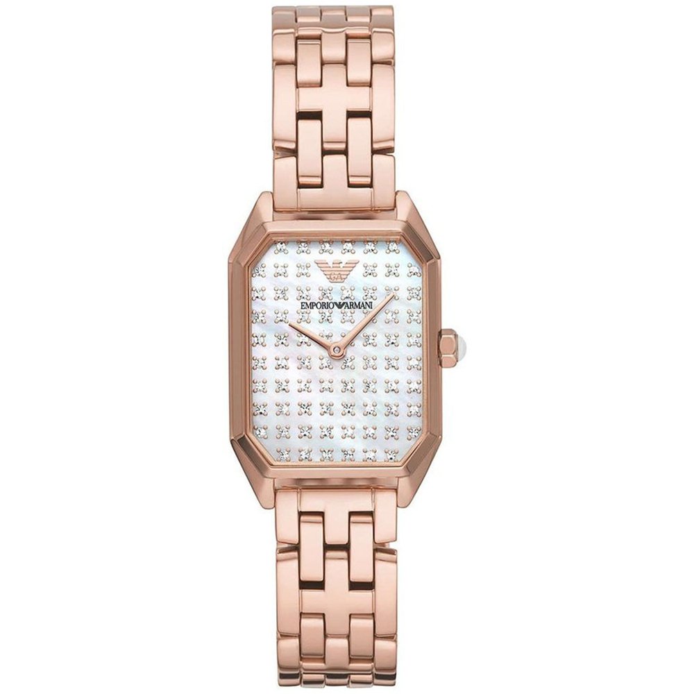 AR11389 Two Hand Rose Gold Tone Watch