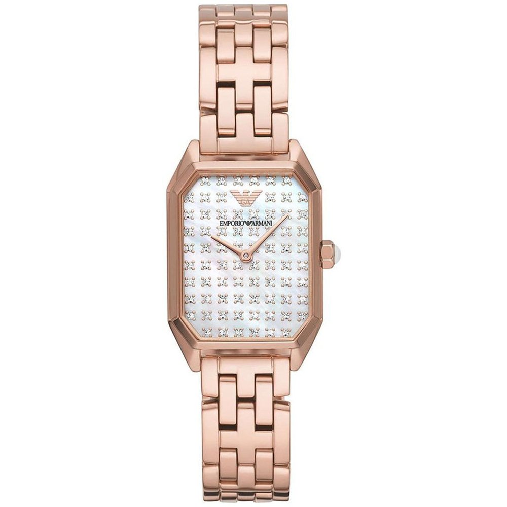 Emporio Armani AR11389 Two Hand Rose Gold Tone Women's Watch - WATCH & WATCH