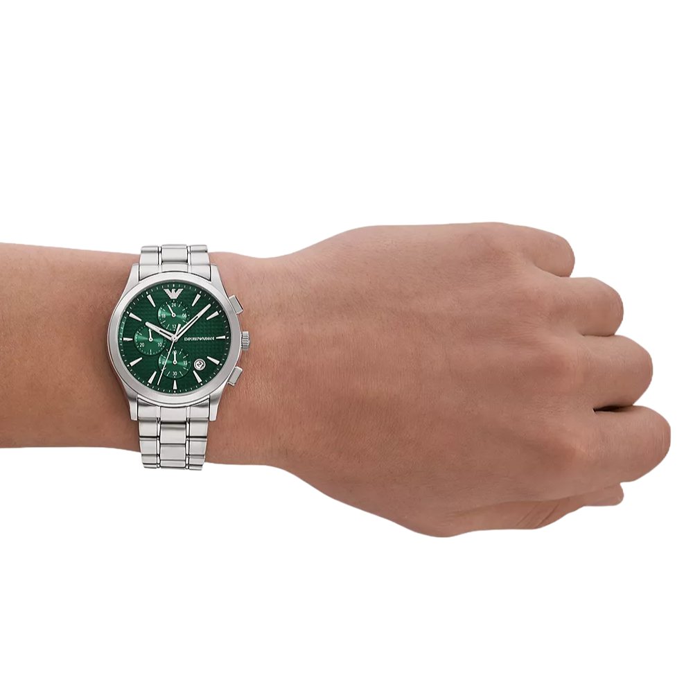 Emporio Armani AR11529 Chronograph Green Men’s Watch - WATCH & WATCH