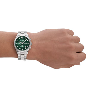 Emporio Armani AR11529 Chronograph Green Men’s Watch - WATCH & WATCH