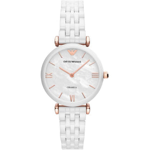 Emporio Armani AR1486 Ceramic Ladies Watch - WATCH & WATCH