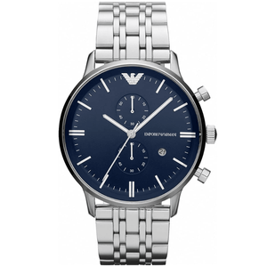 Emporio Armani AR1648 Blue Dial Chronograph Men's Watch - WATCH & WATCH