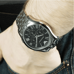 Emporio Armani AR1786 Black Dial Chronograph Men's Watch - WATCH & WATCH