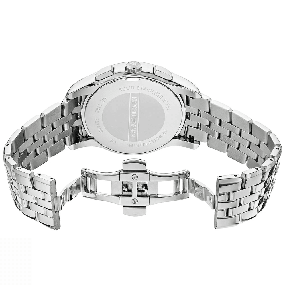 Emporio Armani AR1786 Black Dial Chronograph Men's Watch - WATCH & WATCH