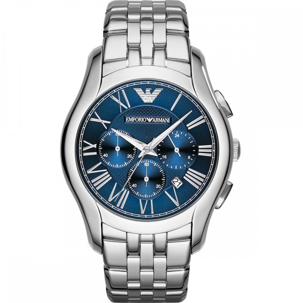 Emporio Armani AR1787 Blue Chronograph Dial Men's Watch - WATCH & WATCH