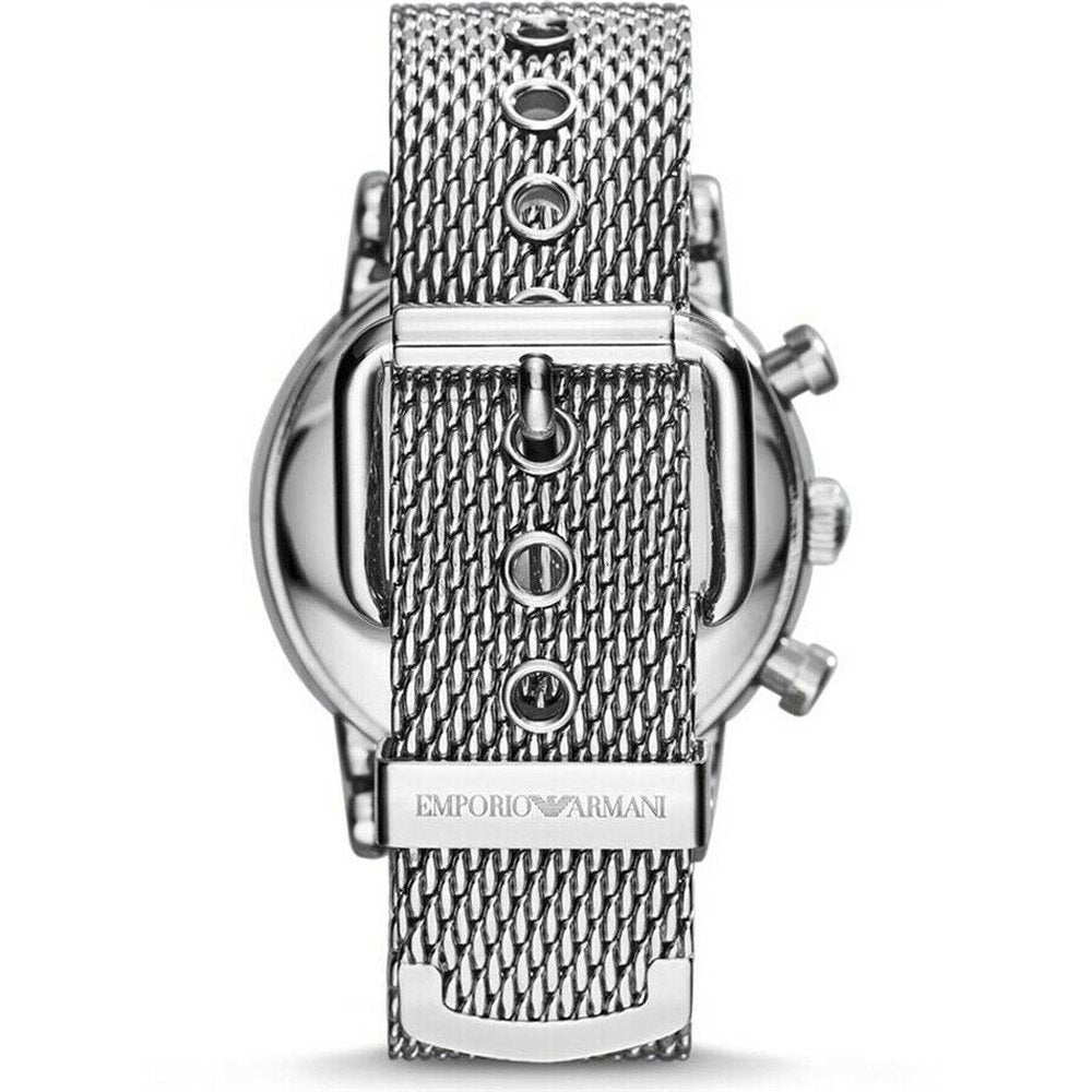 Emporio Armani AR1808 46mm Classic Chronograph Black Dial Men's Watch - WATCH & WATCH