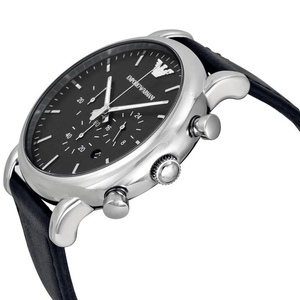 Emporio Armani AR1828 Black Dial Men's Watch - WATCH & WATCH