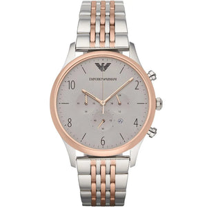 Emporio Armani AR1864 Two - Tone Chronograph Men's Watch - WATCH & WATCH