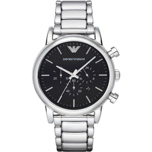 Emporio Armani AR1894 Silver Chronograph Men's Watch - WATCH & WATCH