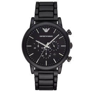 Emporio Armani AR1895 Luigi Black Chronograph Men's Watch - WATCH & WATCH