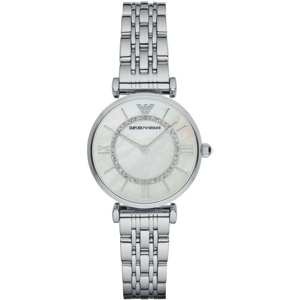 Emporio Armani AR1908 Classic Mother Of Pearl Dial Ladies Watch - WATCH & WATCH