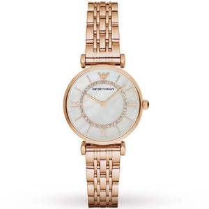 Emporio Armani AR1909 Ladies Watch T - Bar Gianni Rose Gold - WATCH & WATCH