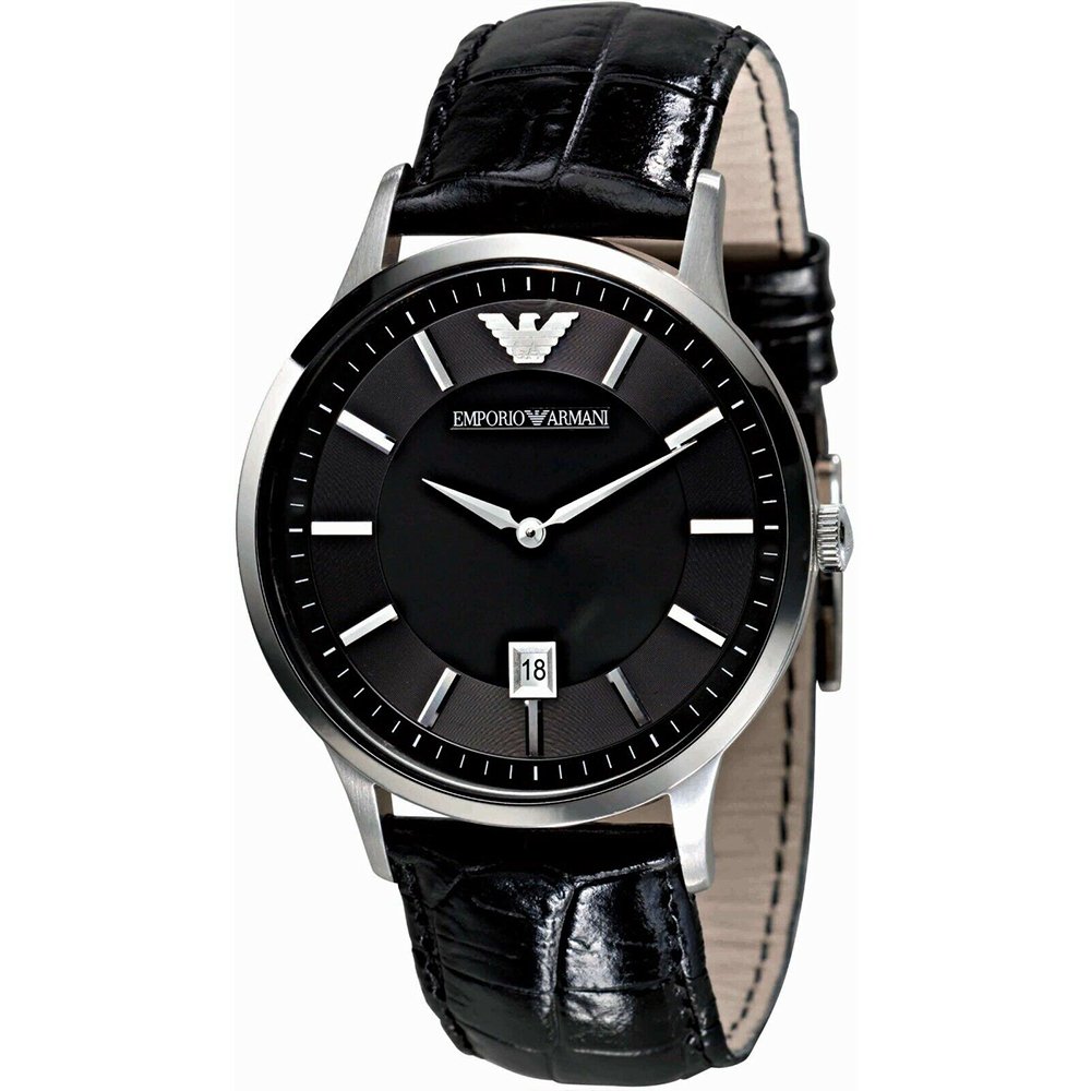 Emporio Armani AR2411 Men's Renato Watch Black - WATCH & WATCH