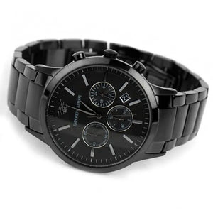 Emporio Armani AR2453 Men's Renato Watch Black - WATCH & WATCH