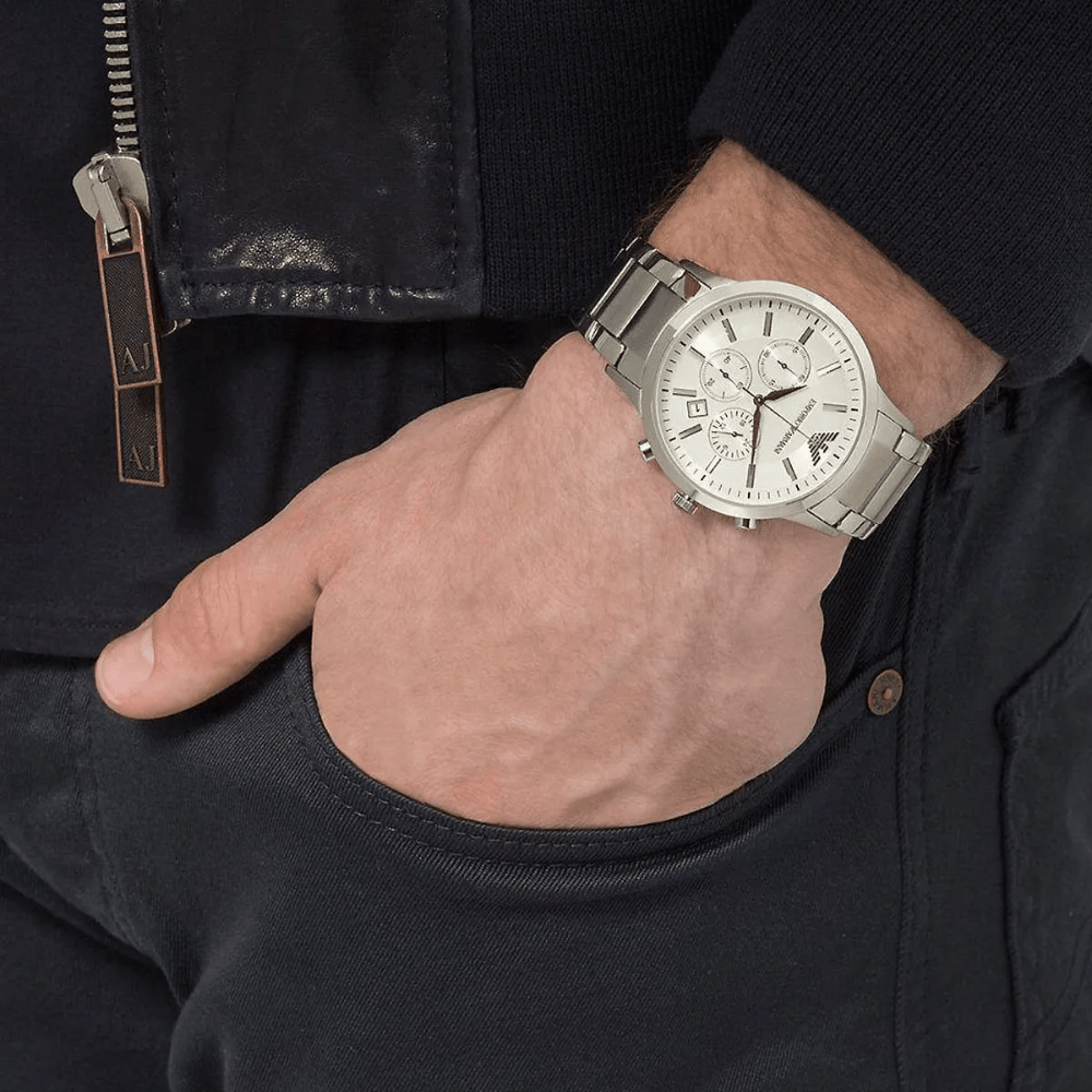 Emporio Armani AR2458 Renato Chronograph Men's Watch - WATCH & WATCH