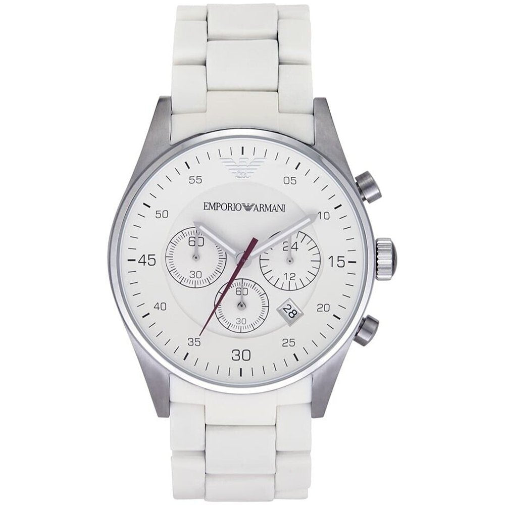 Emporio Armani AR5859 Men's Watch Tazio White - WATCH & WATCH