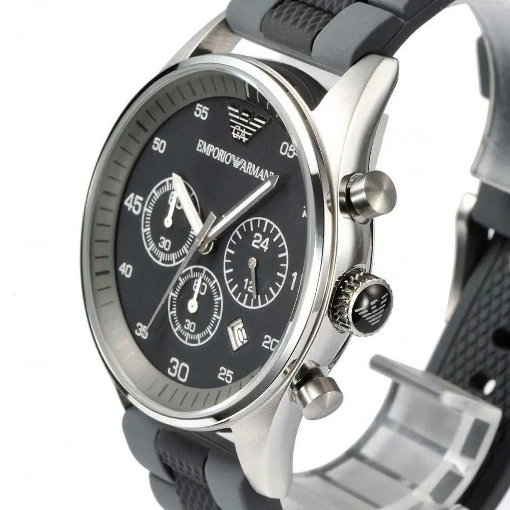 Emporio Armani AR5866 Men's Sportivo Watch Black - WATCH & WATCH