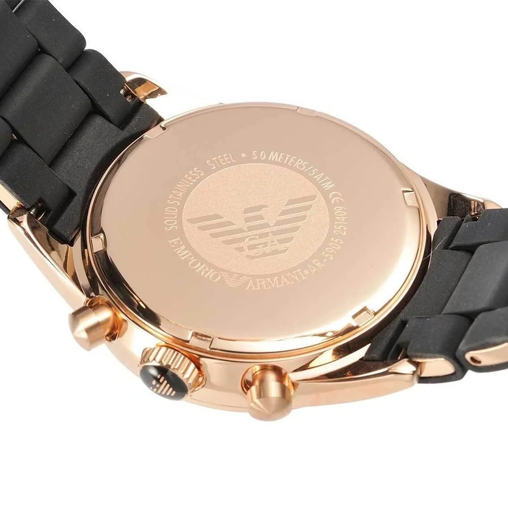 Emporio Armani AR5906 Ladies Sportivo Watch Rose Gold - WATCH & WATCH