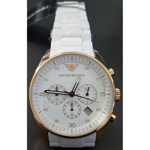 Emporio Armani AR5919 Men's Sportivo Watch White - WATCH & WATCH