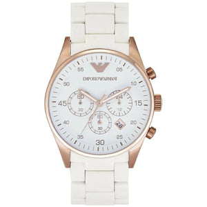 Emporio Armani AR5920 Ladies Sportivo Watch White - WATCH & WATCH