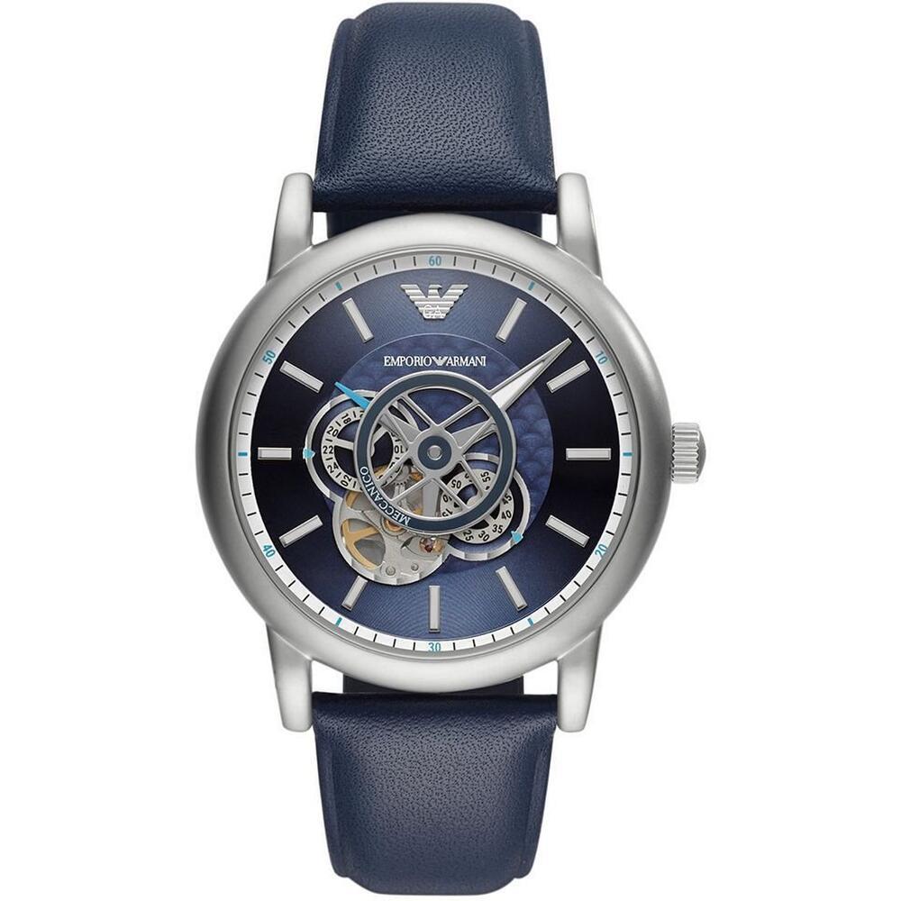 Emporio Armani AR60011 Chronograph Automatic Blue Dial Men's Watch - WATCH & WATCH