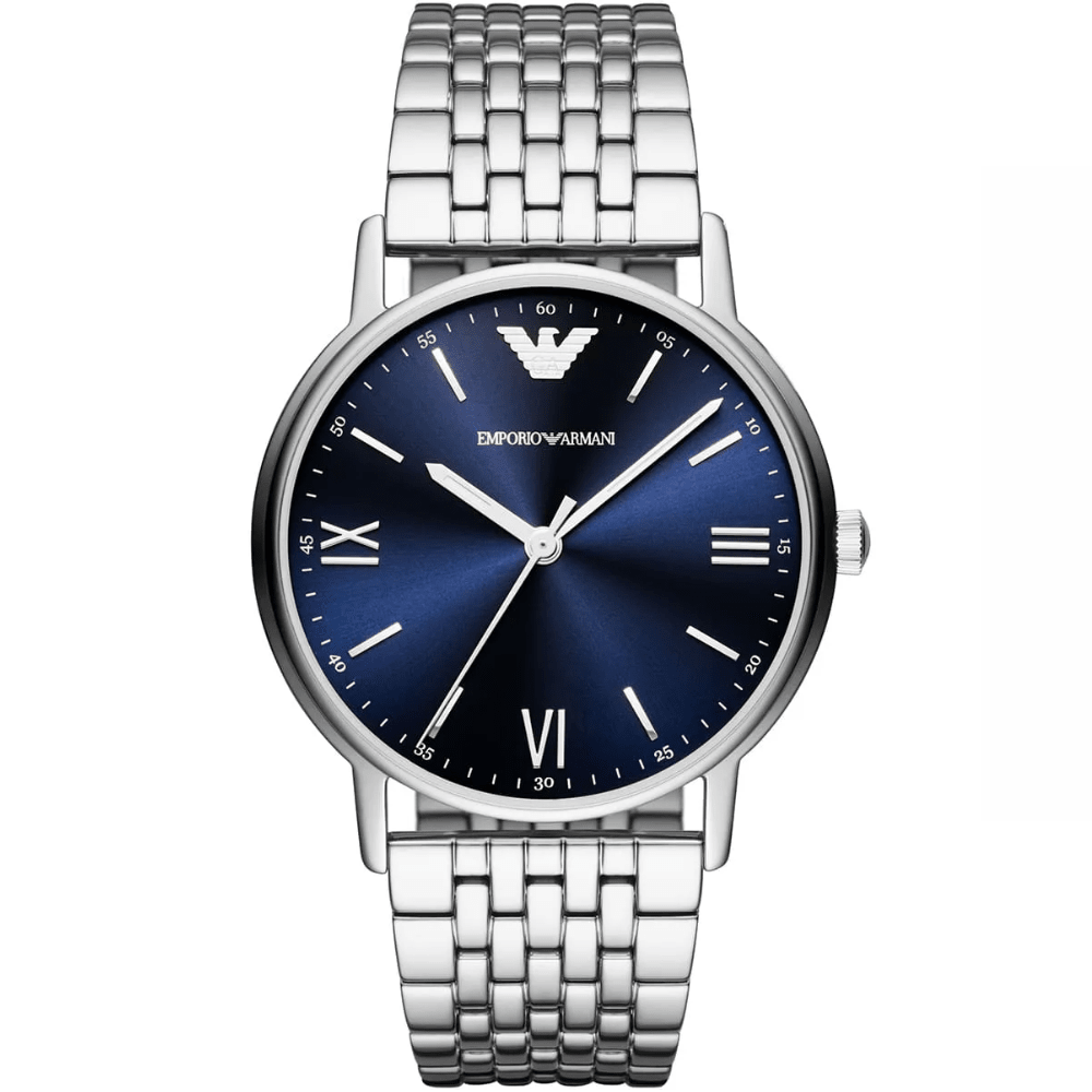Emporio Armani AR80010 Blue Dial Men's Watch - WATCH & WATCH