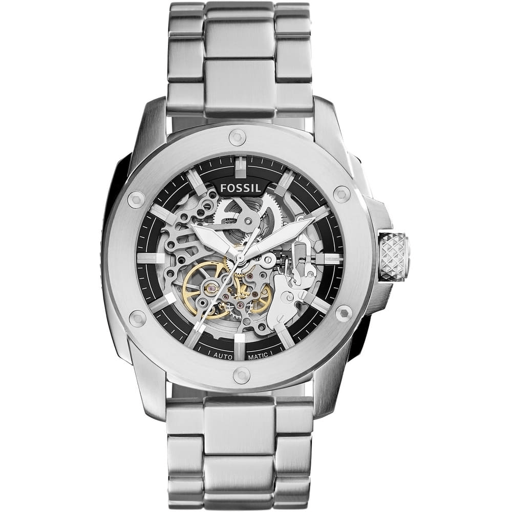 Fossil ME3081 Automatic Skeleton Dial Men's Watch - WATCH & WATCH