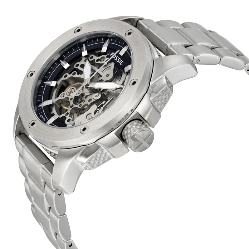 Fossil ME3081 Automatic Skeleton Dial Men's Watch - WATCH & WATCH