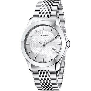 Gucci YA126401 G - Timeless Silver Dial Men's Watch - WATCH & WATCH