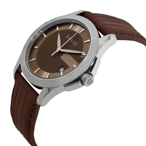 Gucci YA126403 G - Timeless Brown Dial Men's Watch - WATCH & WATCH
